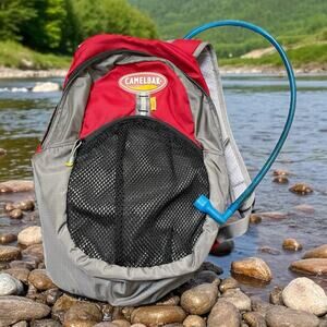 CamelBak Scout Kids Hydration Backpack 1.5L with Bladder Red Hiking Biking Trail